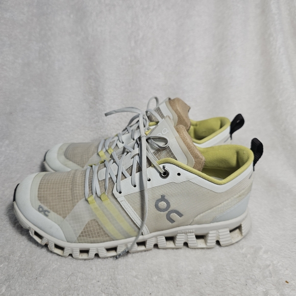 On Running Shoes - Womens On Cloud X Shift Vapor Acacia Off White Yellow Running Sneakers Shoes